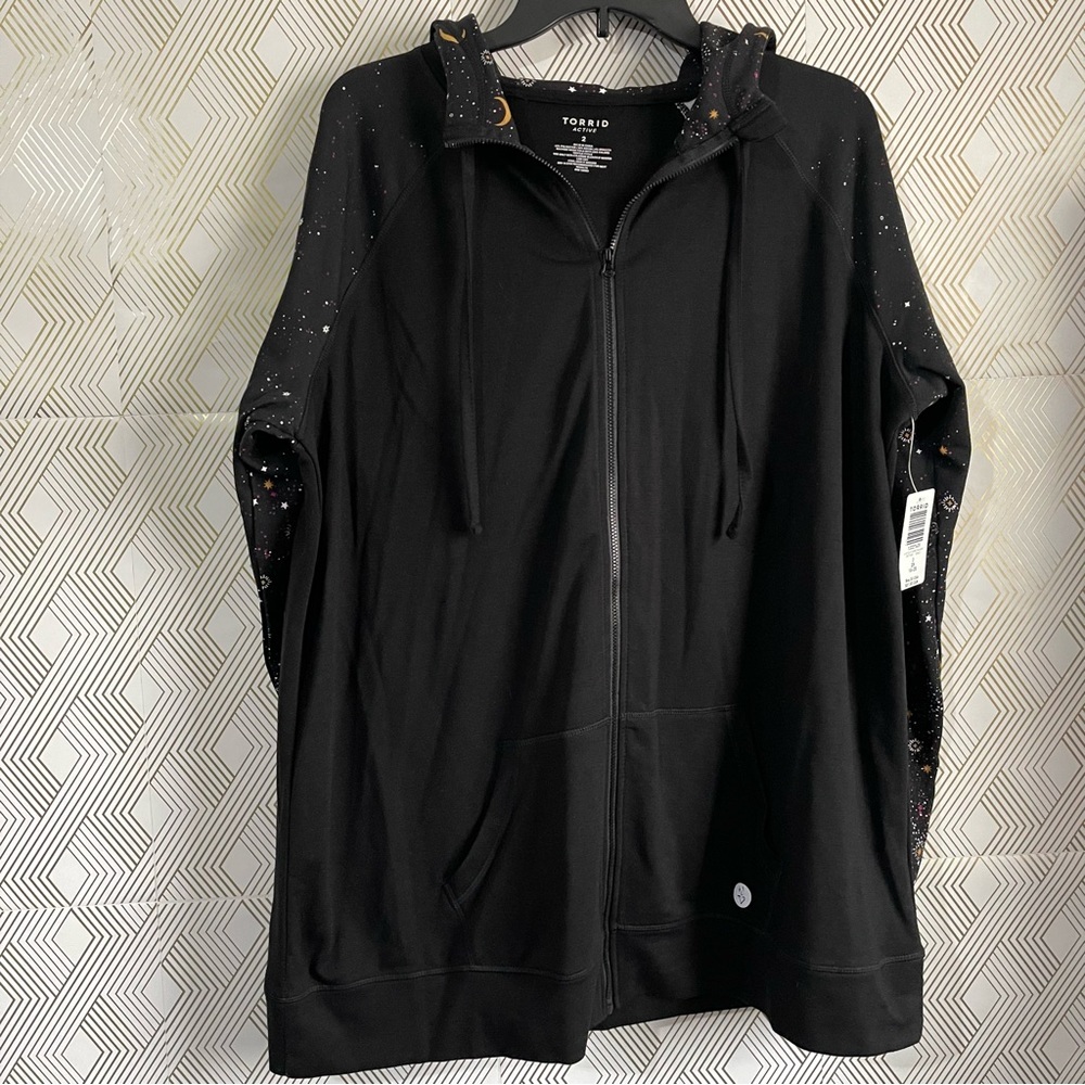 Torrid Black Cosmo hoodie SZ 2